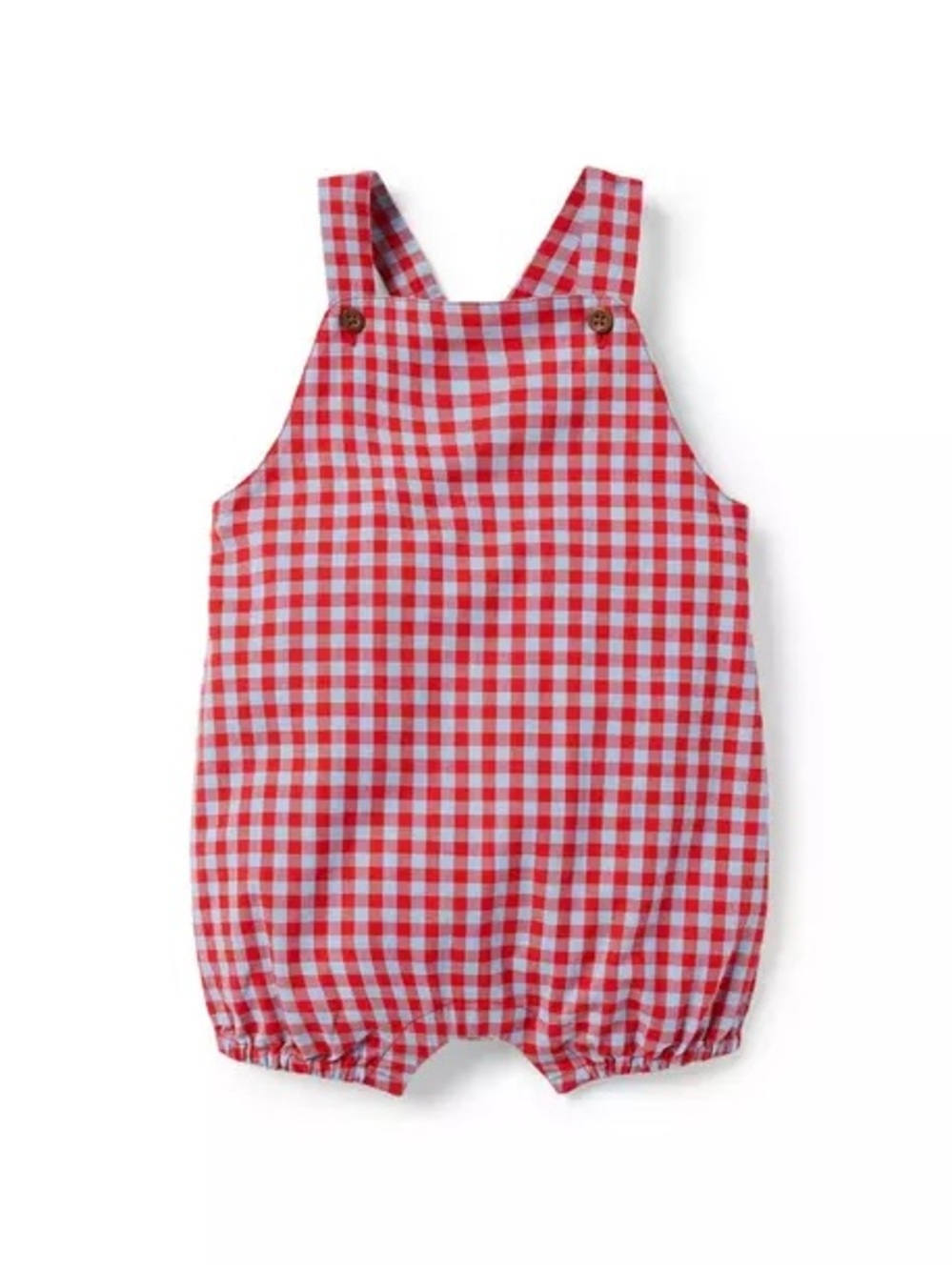 Janie and Jack Red Gingham Romper